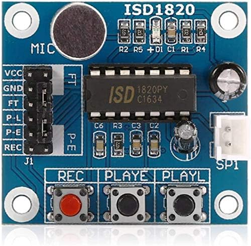 ЗИМ119 ISD1820 Аудио Звук Снимање Модул Со Микрофон и 0.5 W 8R Звучник Коло