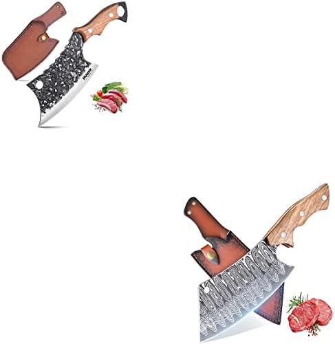 Хуск Јапонија Нож Рака Фалсификувани Месо Нож За Месо Сечење Пакет Со Нож Со Обвивка За Кујна, Кампување Денот На Благодарноста