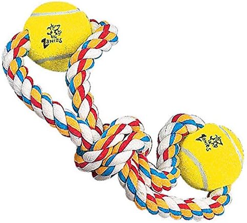 Играчки Со јаже За Кучиња Светли Повеќебојни Тениски Топчиња-Изберете Форма или Комплет