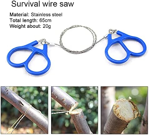 Wireица за кампување ISTARZIBERLLA - џебна жица од не'рѓосувачки челик Saw Saw Survivation Gear Gear Appories за кампување на отворено за кампување