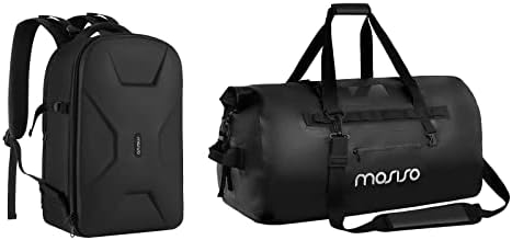 Ранец на мозозо камера и 60L водоотпорен патувања суви торбички за дуфели, торба за фотографска камера 15-16 инчи водоотпорен