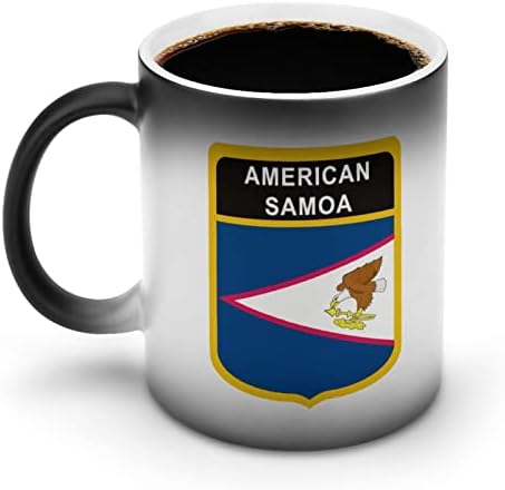 Американско Знаме На Самоа Креативна Промена На Бојата Керамичка Шолја За Кафе Кригла За Промена На Топлина Смешна За Домашна Канцеларија