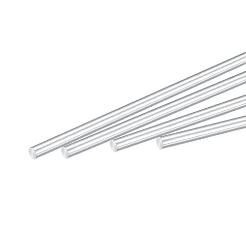 Меканиксиност тркалезна цврста алуминиумска шипка 4мм дијаметар од 200 мм должина на струг за занаетчиски пакет за 4