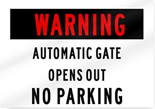 Предупредување Автоматска Порта Без Знак За Паркирање-14 широк х 10 висок