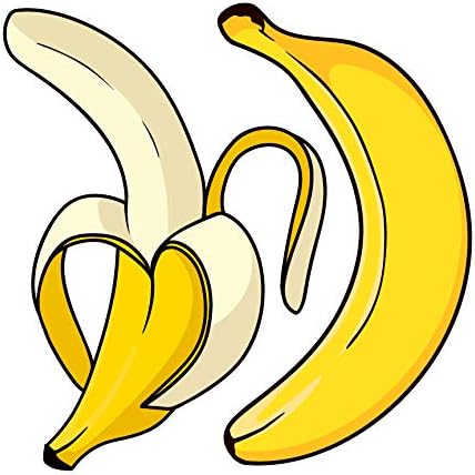 2 банани печатени винилни декларации