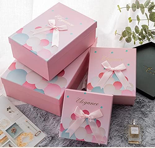 Кутија за подароци за подароци за цреша Qlmlabo, кутија за подароци за Денот на вineубените, кутија за подароци со капак за свадбени фаворити,