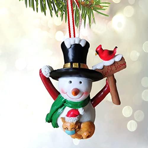 2021 Божиќни украси за снежници, украс за кардинална елка со маски со маска за лице уникатни Божиќни украси, украси за новогодишни елки