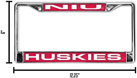 NCAA Northern Illinois Huskies Laser Cut Inlauded Standard Chrome Recard Rame