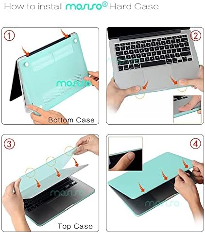 Mosiso компатибилен со MacBook Pro 13 Inch Case 2015 2014 2014 End 2012 A1502 A1425 со ретина дисплеј, заштитна пластична шема тврда школка кутија