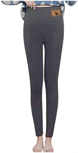XXBR женски зимски руно обложени хеланки, плус големина на висока половината дебела топла кашмир хулахопки Термички јога панталони