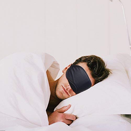 Exacoo 12 парчиња повеќебојни спиење маска за очи, мека маска за очи, лесен слепило со еластична лента за глава за очила за патувања за патувања