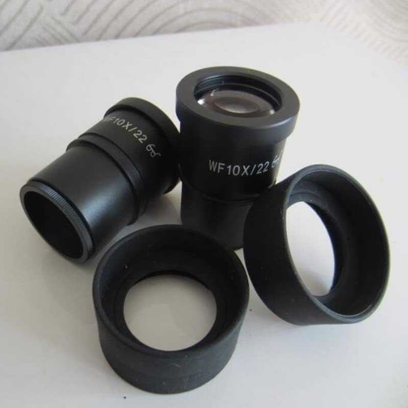 Sigoec Smicroscope Додатоци ЗА Возрасни WF10X 22mm Висок Окулар Со Сенка За Очи Пластични Гумени Штитници За Очи Монтажа Големина 30mm Микроскоп