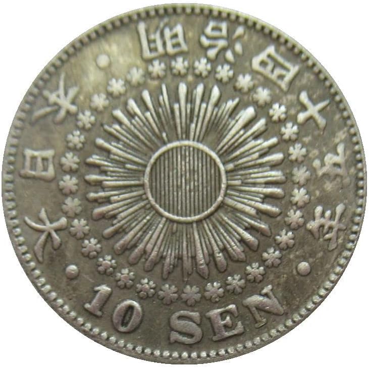 Јапонија 10 злато позлатена реплика комеморативна монета на Меиџи 42, 45