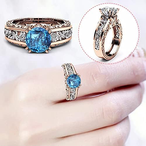 13 парчиња смола акрилни прстени дами прстен легура позлатена роза златна боја поделба на прстенот за накит подарок еж прстен прсти