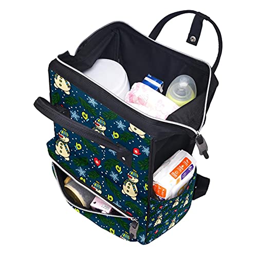 Божиќен Снешко Со Лисја Торби За Торби За Пелени Ранец За Мумии Торба За Пелени Со Голем Капацитет Патна Торба За Нега На Бебиња