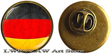 Брух на Германија знаме, знаме на Германија Брух, германско знаме, брош со знаме, накит во Берлин во Берлин, подарок за патриотски