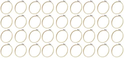 Алатка за прицврстување на рачно изработени прстени со рачно изработени прстени алатка за тресење 36 парчиња за везење кругови круг крст на прстенот мини прстен за