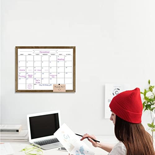 ТОРАСО суво избришан месечен календарски табла, магнетна површина табла за wallид, канцеларија/училиште/дом, табла за виси и планирање