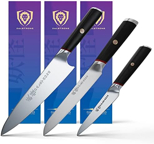 Далстронг Фантом Серија 8 Готвач Нож Во Комплет со 5 Комунални Нож и 4 Паринг Нож