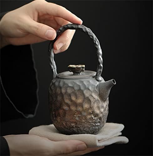 SDFGH керамички чајник за чајници за домаќинство Кунг фу чај сет скорпија шема за кревање на зрак сингл сад единечен тенџере