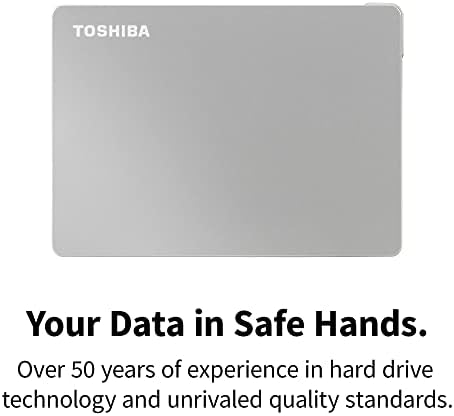 Toshiba 2TB Canvio Flex Преносен надворешен хард диск за Mac, Windows компјутер и таблет употреба, компатибилен со повеќето USB-C и USB-A уреди,