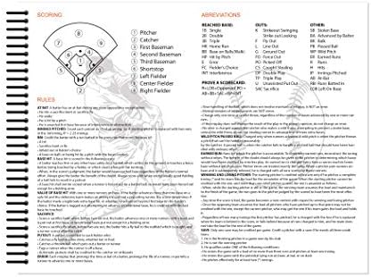 Совршен Штрајк Бејзбол Книга Со Правила и Инструкции За Бодување: Тешки. Одлично за Бејзбол и Софтбол.