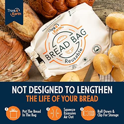 Размислете 4земја - Торба За леб/Багет-вреќа за леб За Повеќекратна Употреба за домашен производител на леб давање подароци-Континер За Леб