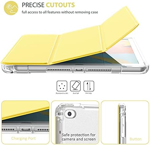 iPad Air 2 Case/iPad 9,7 инчен случај 2018 2017 година - Трикратен склоп на заштитени заштитни капаци на паметниот случај јасно со автоматско спиење/будење за Apple iPad 5 -та/6 -та генер