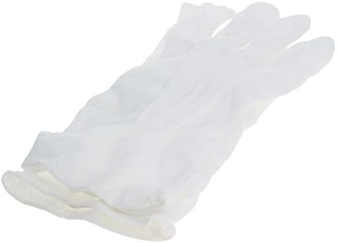 Othmro 1pair бели нараквици три ребра полиестерски ракавици навлажнувачки етикета бела