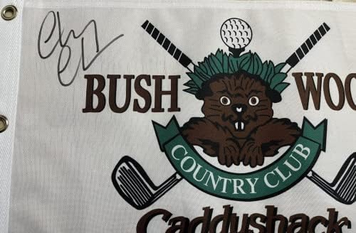 Chevy Chase Autographed Потпишано знаме за голф Caddyshack Bushwood со автентикација на Бекет