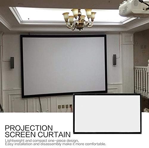 N/A 16: 9 Преносен преклопен проектор на проекторот Wallид монтиран дома кино театар 3Д проекција на екран платно Мет бел Ацех 1: 1
