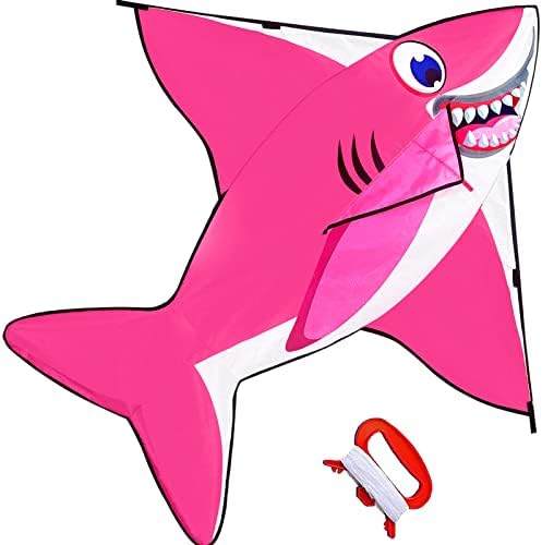 Змејот на ајкула Хенгда, Едноставен и практичен дизајн, лесен за склопување и летање, соодветно и летање, погоден за деца и возрасни,