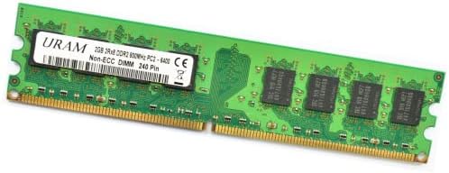 URAM 2GB DDR2 800MHz PC2-6400U PC2 6400 Не-ECC DIMM Samsung IC RAM