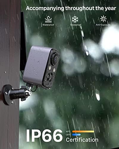 Безбедносни камери за IHOXTX Безжични отворено, соларни камери за светло за поплави за домашна безбедност, домашна камера со ноќно гледање во