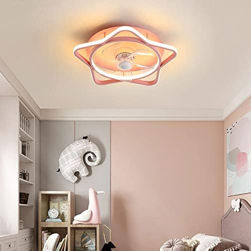 Харигаи Креативен Дизајн Вентилатор Таванска Светилка Вентилатор За Детска Соба Светлина Затемнета Заштита На Очите Тавански Вентилатор Светлина