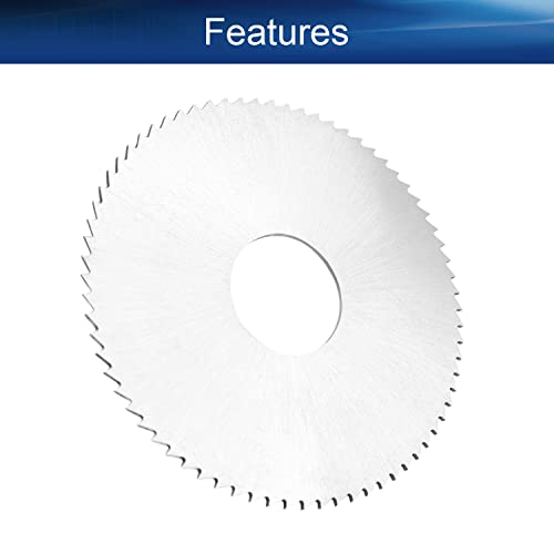 Ауниваиг HSS кружен метал сечење дискови на сечилото, 72T тркалезен секач за пила, 75мм x 22mm x 1,1мм, за тркало за сечење на ротациони