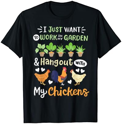 Смешно Пилешко За Мажи Жени Градинарство Љубители На Пилешко Градина Маица