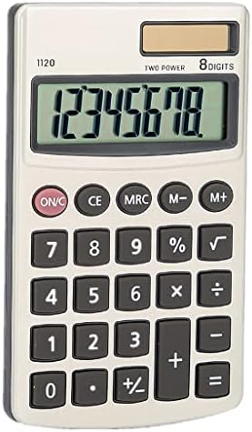 Калкулатор за метални џебни калкулатор за метални калкулатор 8-цифрен капакот на батеријата и соларна двојна моќност за носење деловна канцеларија