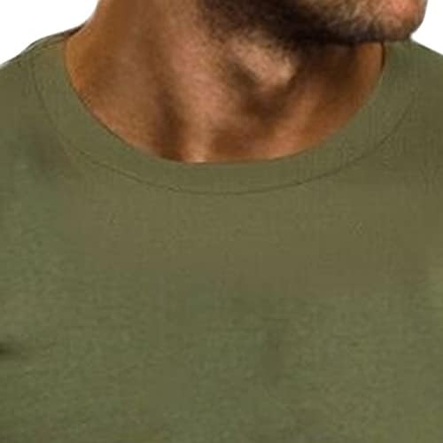 Маифу-ГJ машка градиентна боја вратоврска боја, кратка ракав екипаж моден памук врвови лето тенок фит атлетски кошула