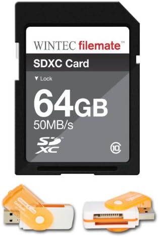 64gb Класа 10 SDXC Мемориска Картичка СО Голема Брзина 50MB/Sec. За Sony NEX-5N A35 DSLR Камери. Совршен за континуирано снимање