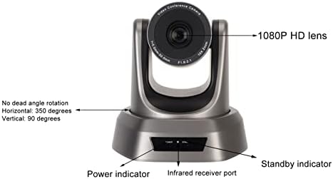 Botegra USB PTZ камера, ротирачки леќи HD 1080p Пред -позиција Средба за состаноци 3 Методи за инсталација 10x Оптичко зумирање за деловна средба