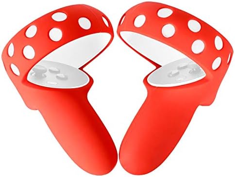 NDR Controller Controller Grip Cover For Oculus Quest 2, заштитен ракав за рачка против фрлање со прилагодливи додатоци за ленти за напади за зглобот за Oculus Quest 2 Classy