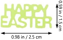 Абоофан Велигденски конфети сет велигденско јајце пилешко зајаче табела конфети сјај Велигденски зајак распрскувачки хартија исечена пролетна