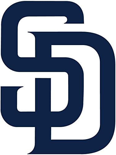 SD почетна фан уметност Превод 5.5 Висока лого на Сан Диего Сити Обичај за умирање Деклама - Сина боја.