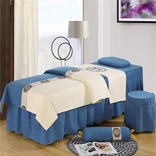 Zhuan Premium Massage Table Setts со сет за масажа за одмор на лице, кревети за здолништа со здолништа 6 парчиња спа-леќи за салон за убавина-t 70x190cm
