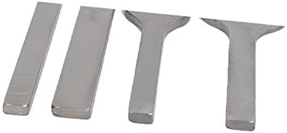 X-Ree 6mm растојание од кожа занаетчиски занаетчиски дупки за ракави за ракави, алатка за рака сребро тон 4 во 1 (Juego de Punzones