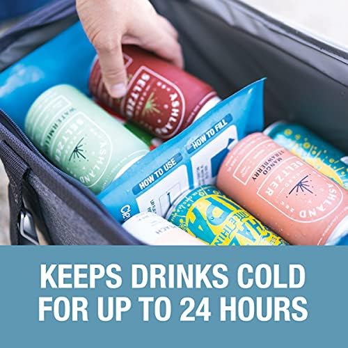 Clevermade Mode Pack за еднократна употреба - долготрајни пакувања со ладно замрзнување за изолирани ладилници и торби за ручек - Додадете
