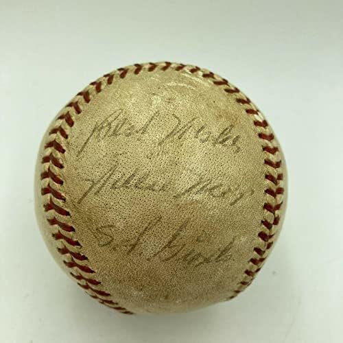 Вили мејс Игра Денови Потпишан 1958 Националната Лига Игра Користи Бејзбол JSA COA-MLB Автограм Игра Користи Бејзбол