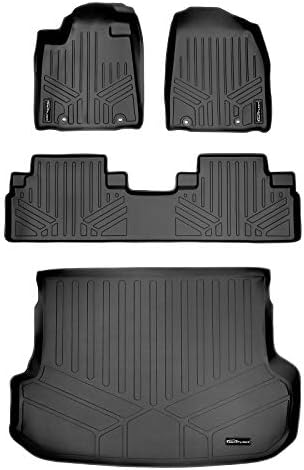 Maxliner подот душеци 2 реда и товарен лагер сет црно за 2013-2015 Lexus RX350/RX450H