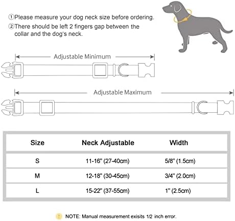 Didog трајни јаки од кучиња, прилагодливи јаки за домашни миленици со метална тока за мали средни големи кучиња, зелени, с